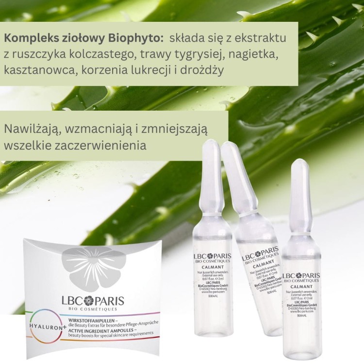 LBC/Paris Hyaluron + Calmant - Ampułki łagodzące 3x2ml