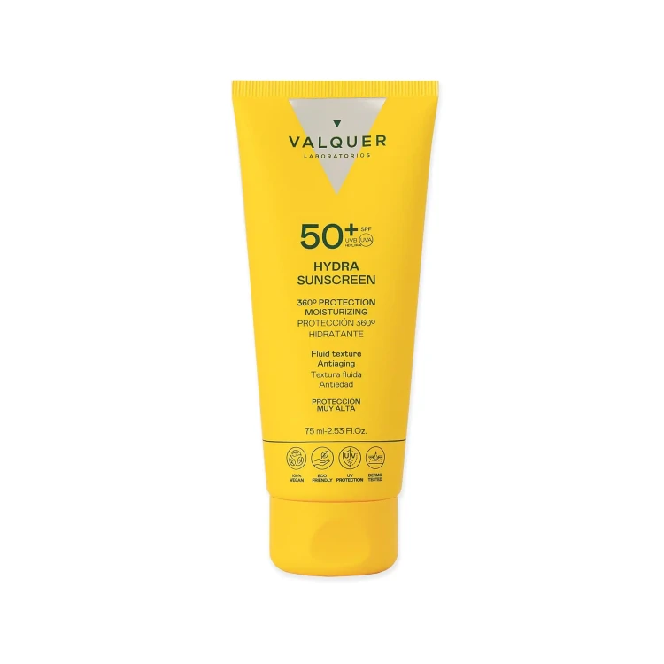Valquer Hydra Sunscreen Facial Cream SPF 50 - Ochronny krem nawilżający z SPF 50 - 75 ml
