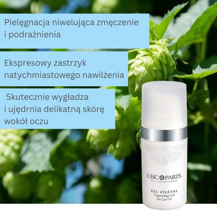 LBC/Paris Gel Végétal - Nawilżający żel pod oczy 15ml