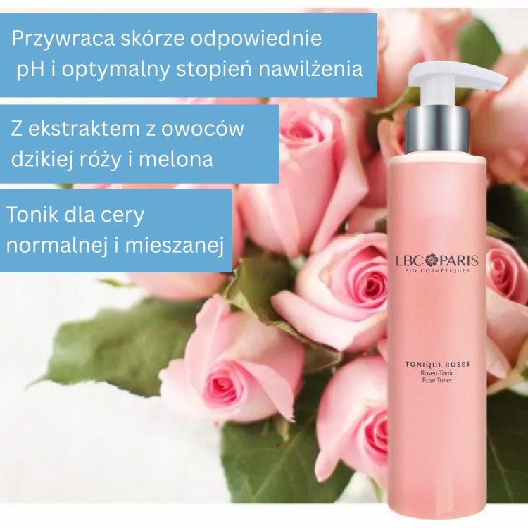 LBC/Paris Tonique Roses - Tonik różany dla cery normalnej i mieszanej 200ml