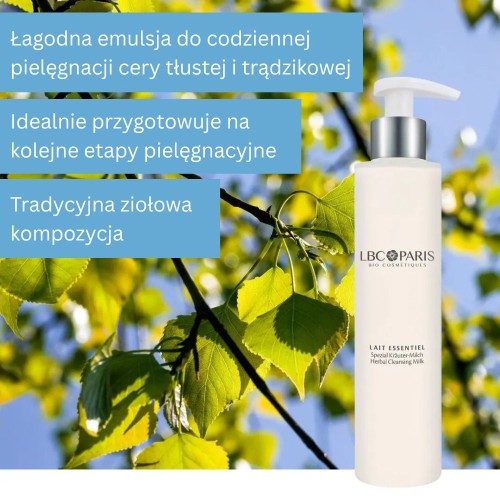 LBC/Paris Lait Essentiel - Mleczko balansujące dla cery tłustej i trądzikowej 200ml