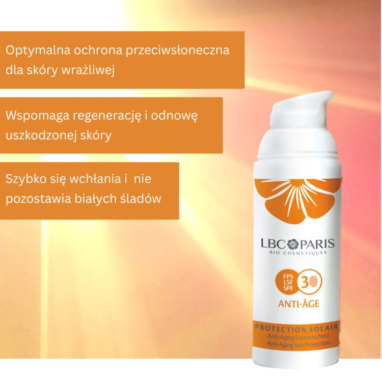 LBC/Paris Protection Solaire FPS 30 - Ochronny krem do twarzy z filtrem SPF 30 - 50ml