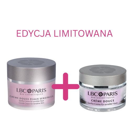LBCParis Crème Douce Peaux Sensibles - Krem dla cery wrażliwej 50ml + 15ml- wersja podróżna